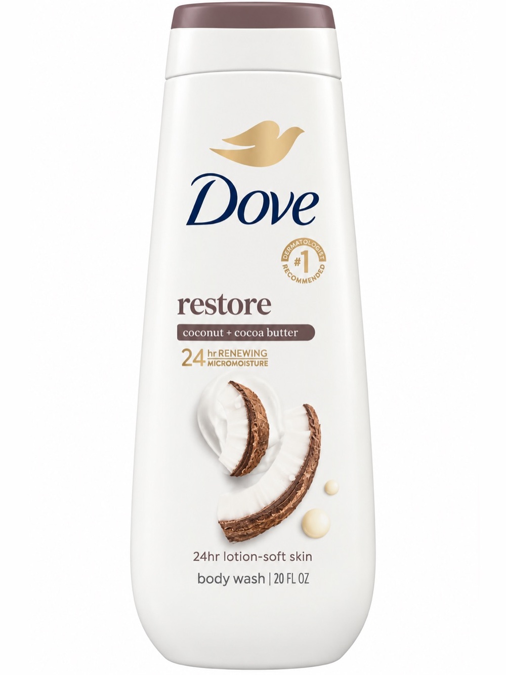 Dove Restore Coconut + Cocoa Butter Body Wash - Cream